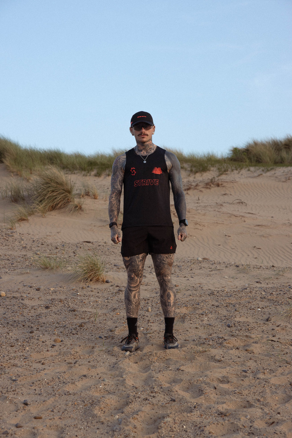 Aero Shorts - Black & Crimson