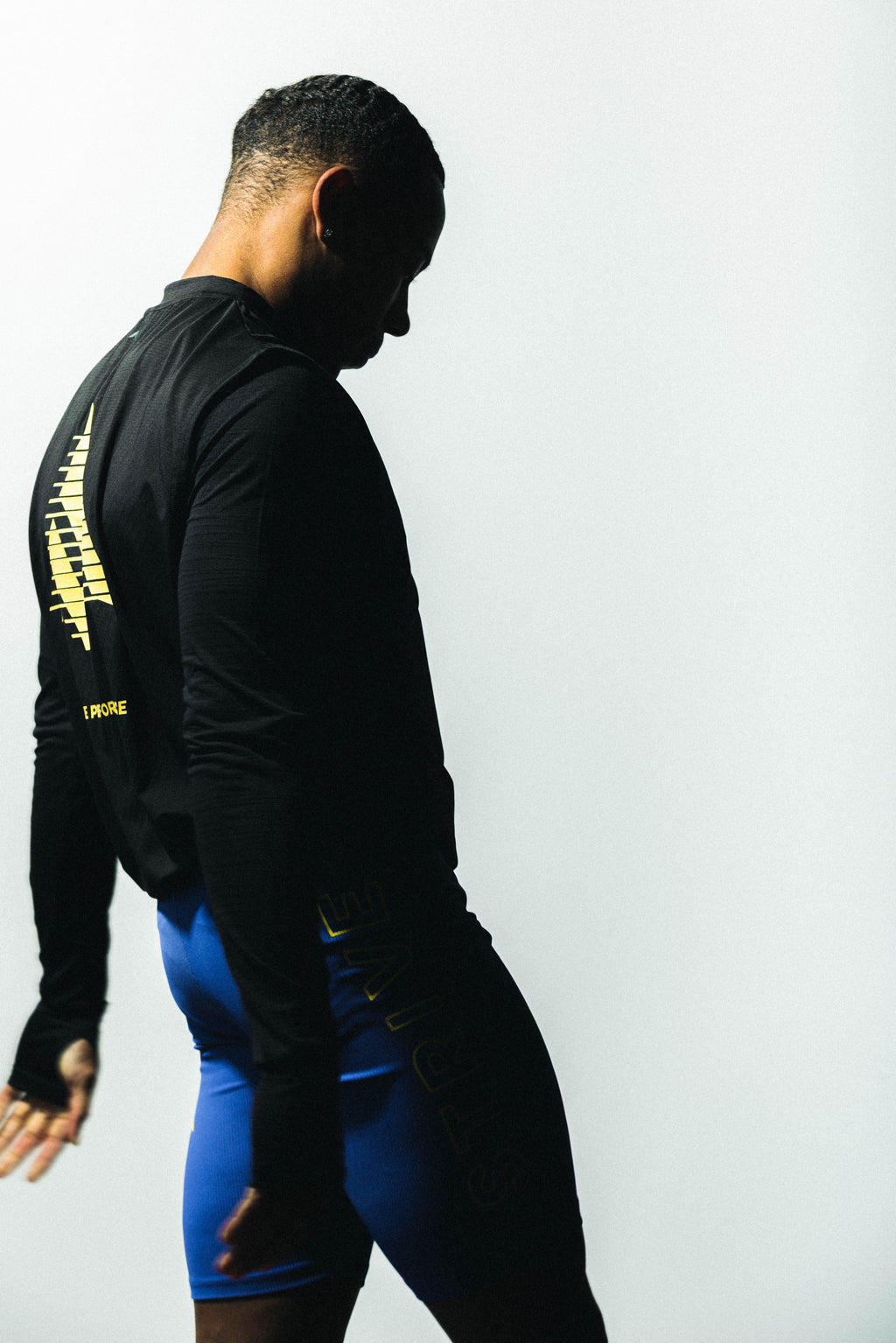 Motion STRIVE-X Half Tights - Blue/Yellow