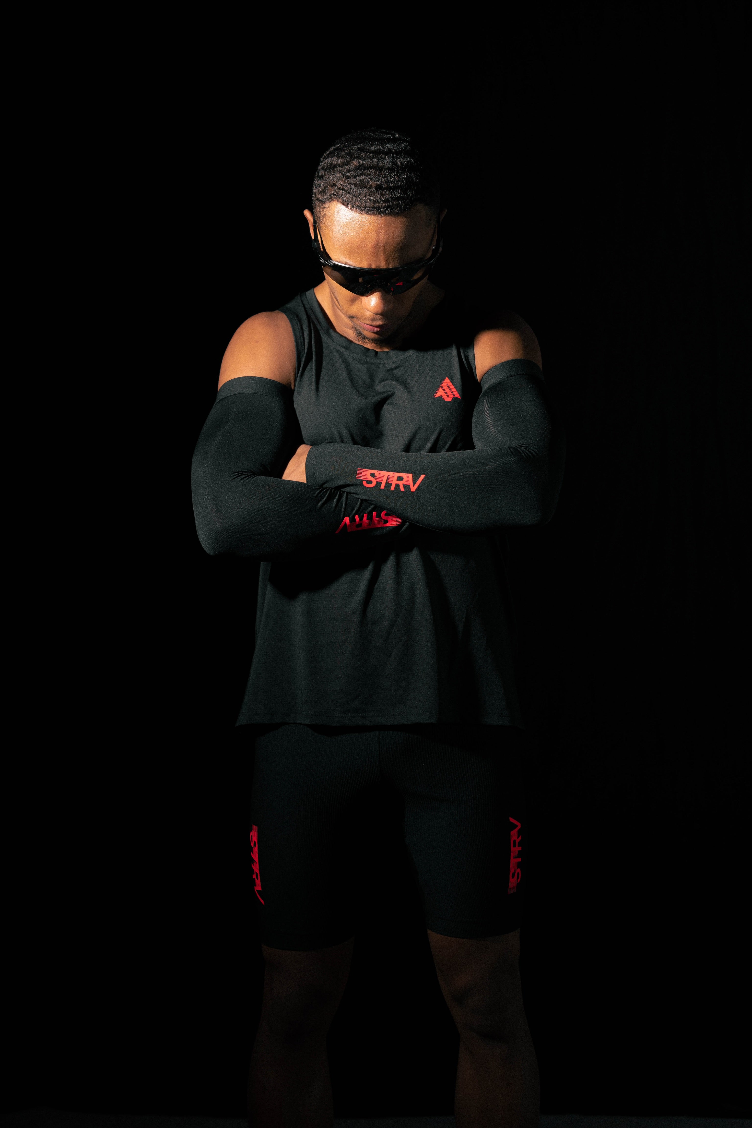 STRV Race Vest - Black/Crimson
