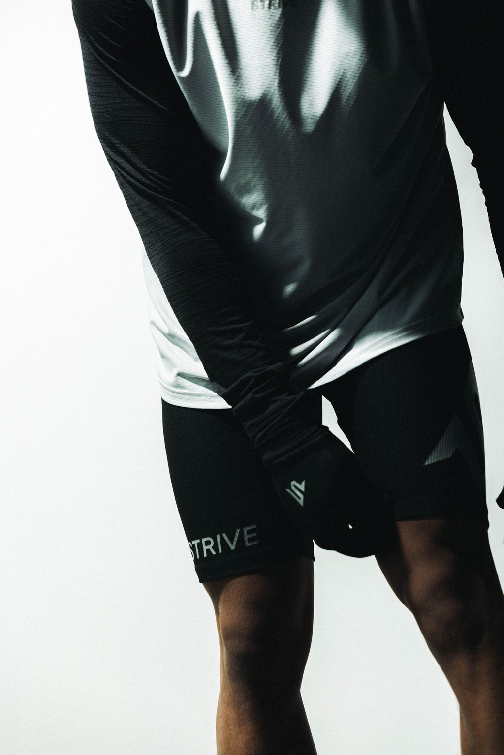 STRIVE-X Half Tights - Black Reflective