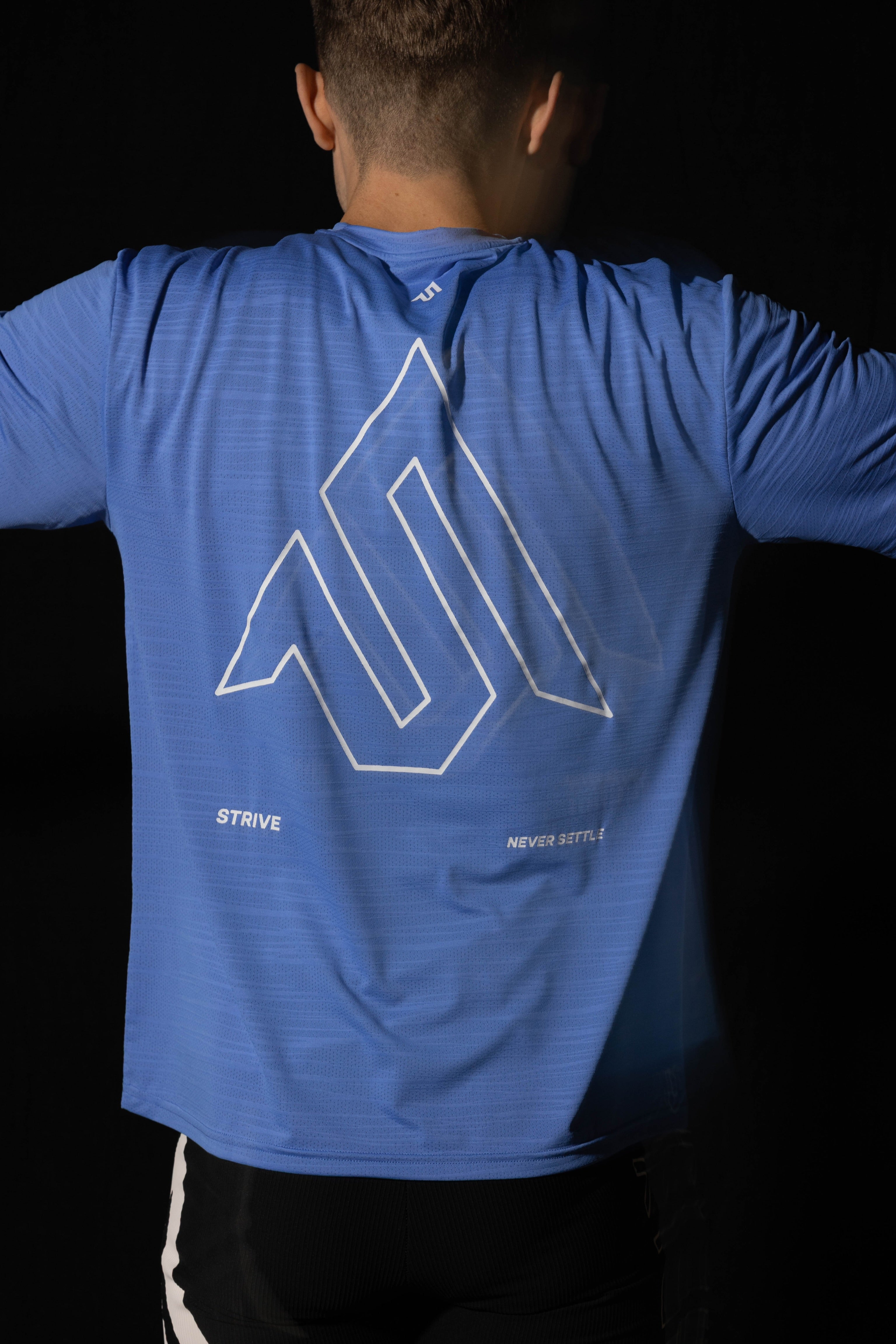 S Logo Performance Tee - Ice Blue