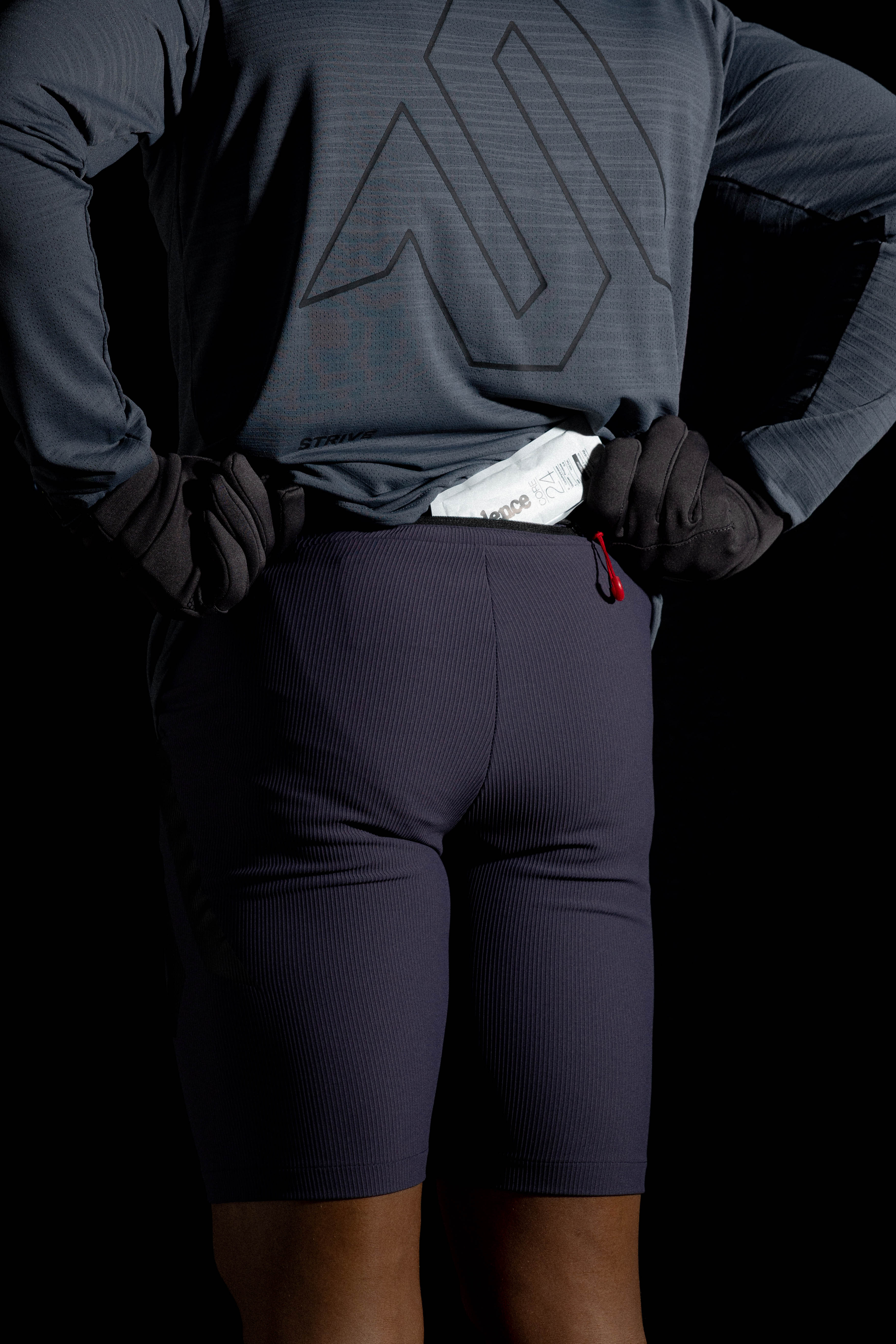 S Logo Half Tights - Mulberry Grey