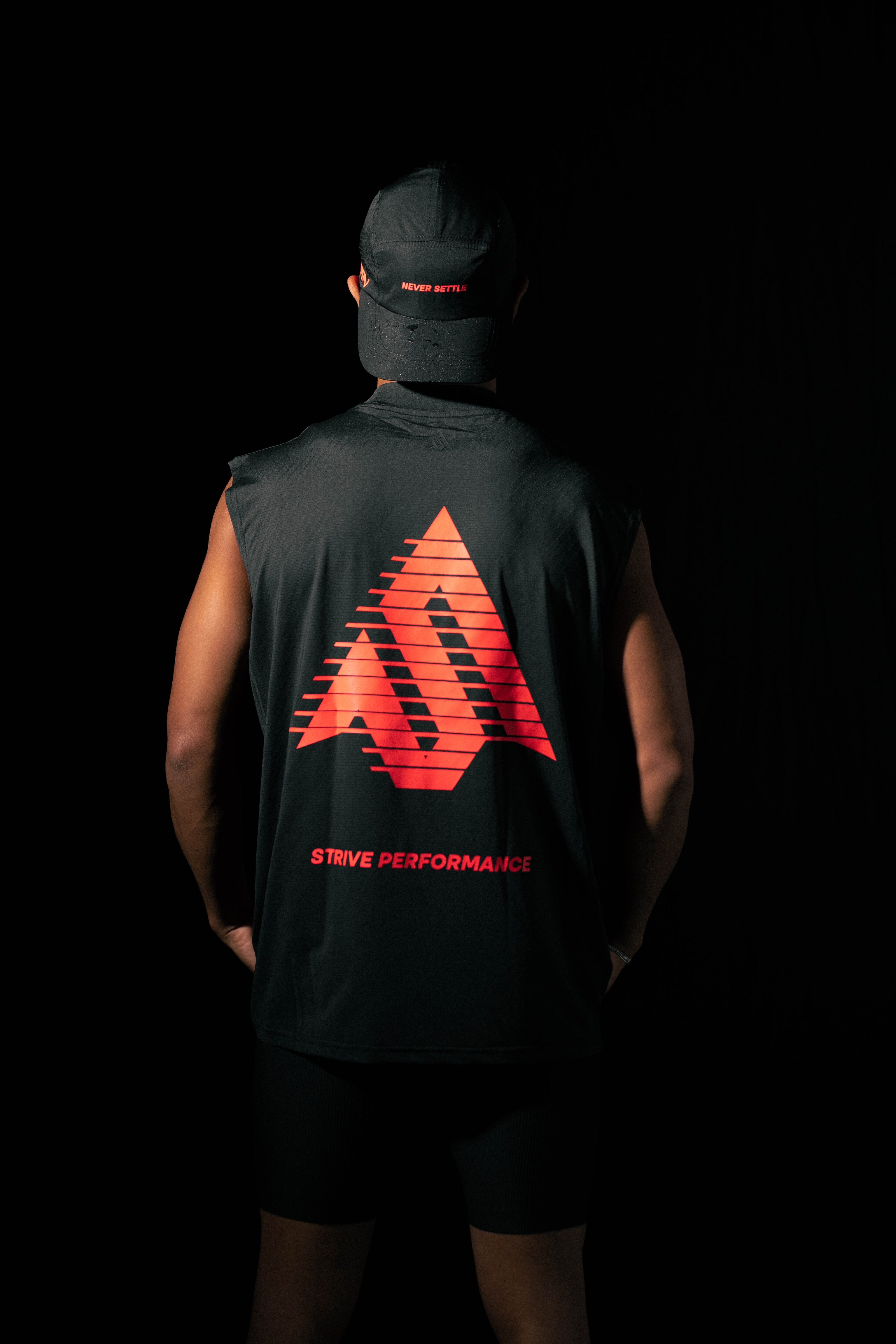 Motion S Logo Cut Off - Black/Crimson