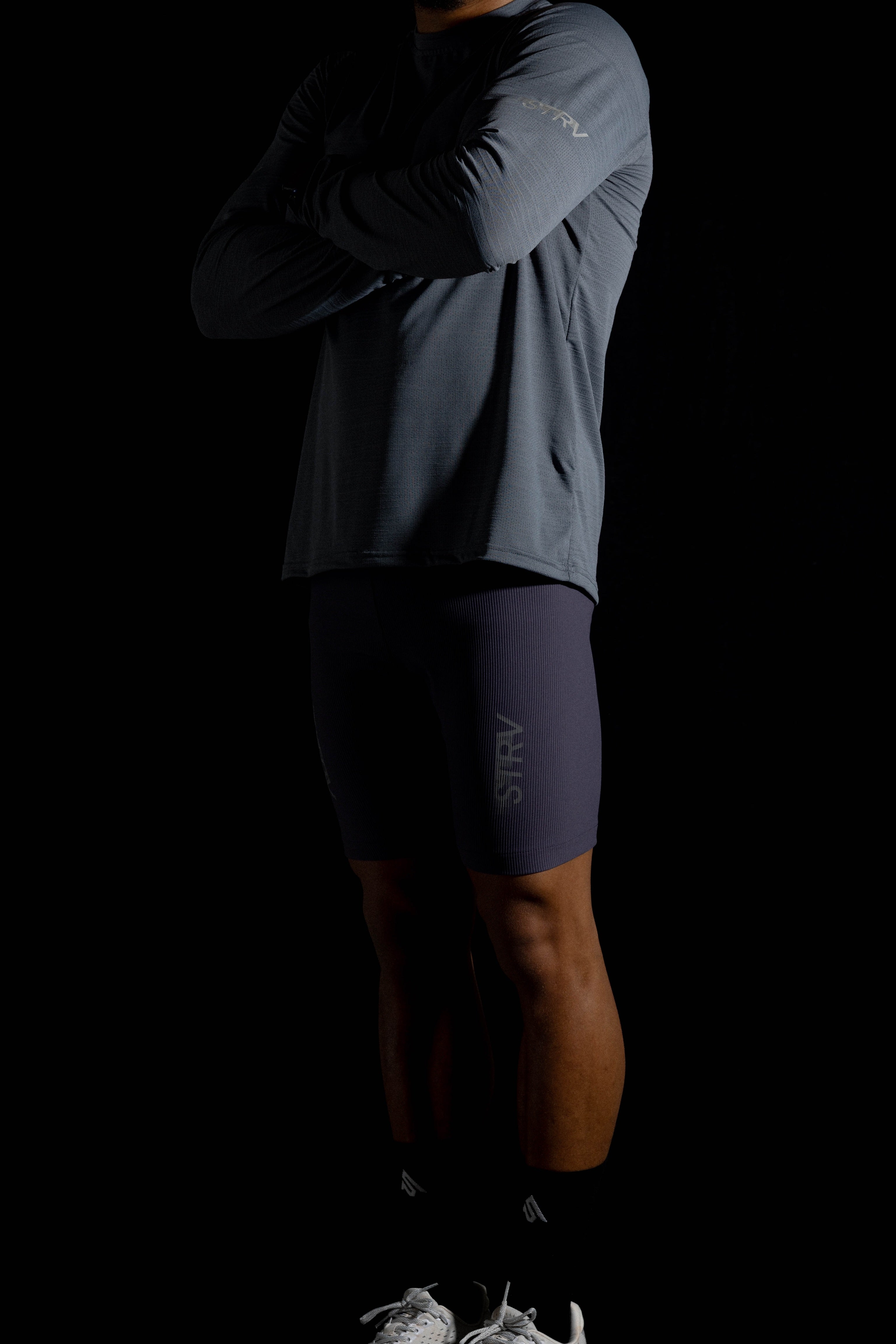 Motion Half Tights - Mulberry Grey