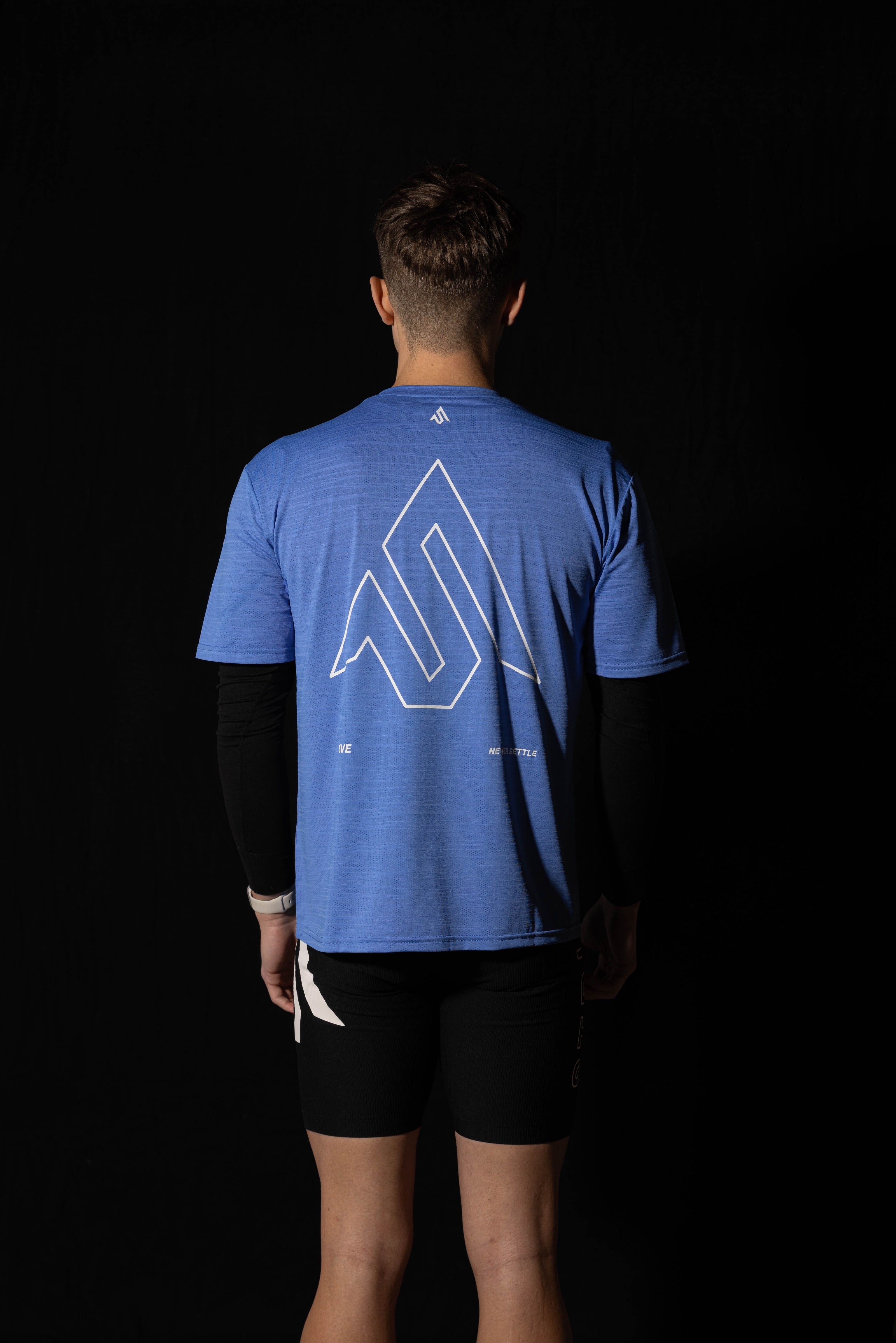 S Logo Performance Tee - Ice Blue