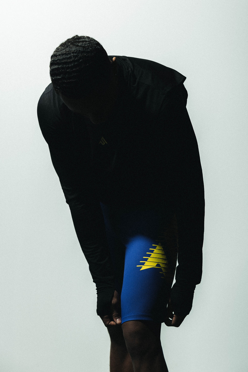 Motion STRIVE-X Half Tights - Blue/Yellow
