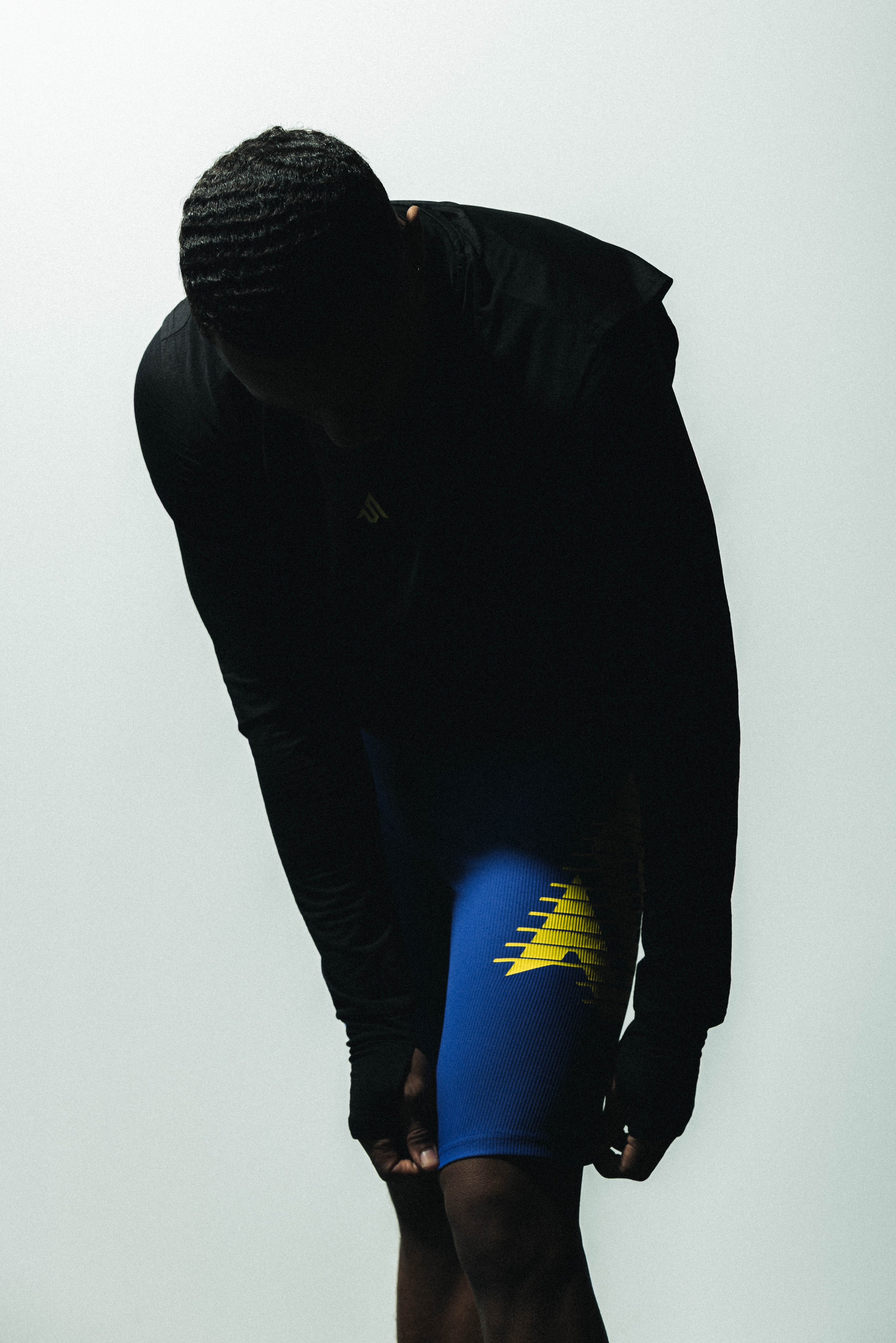 Motion STRIVE-X Half Tights - Blue/Yellow