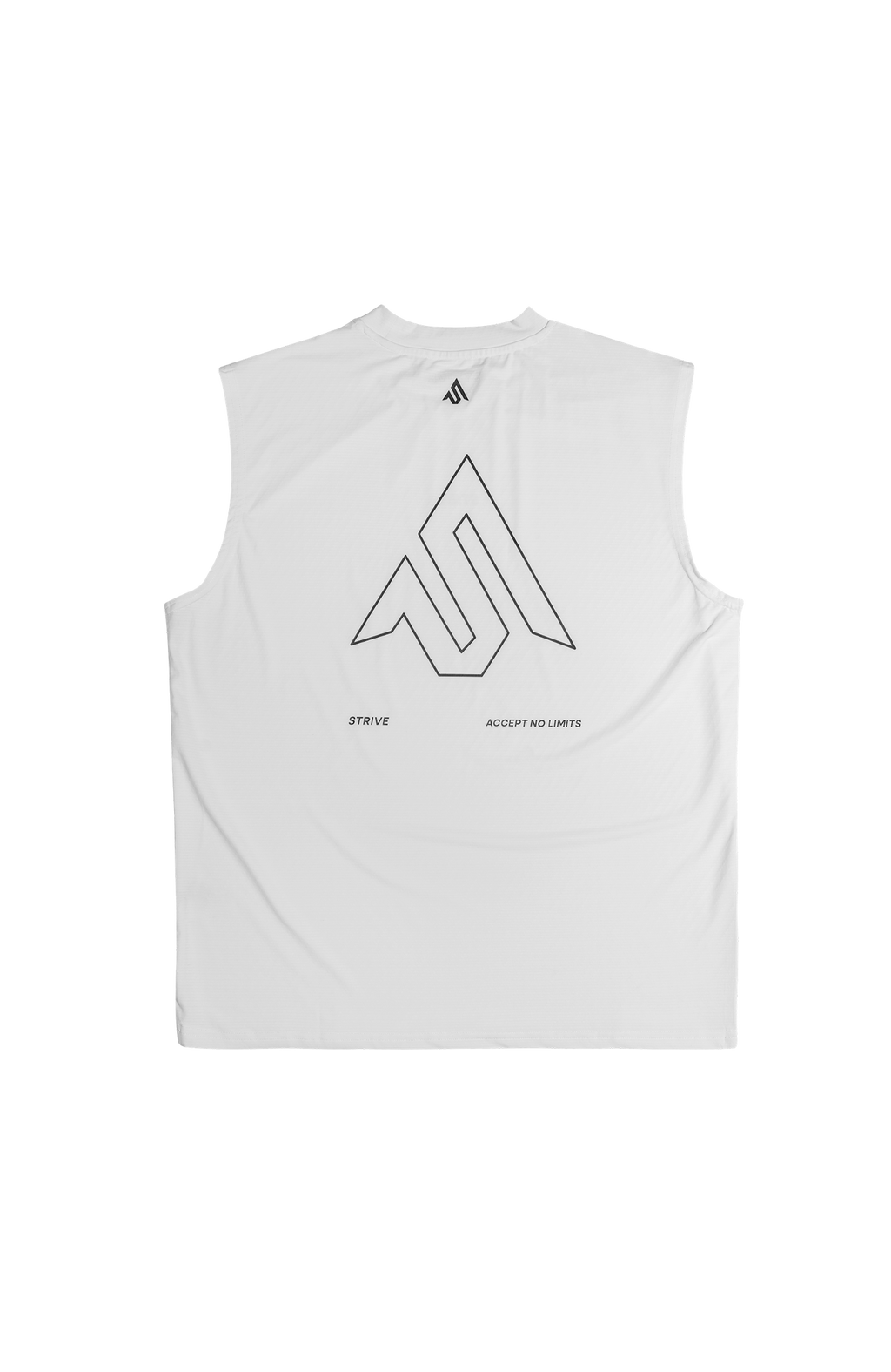 Outline S Logo Cut Off - White