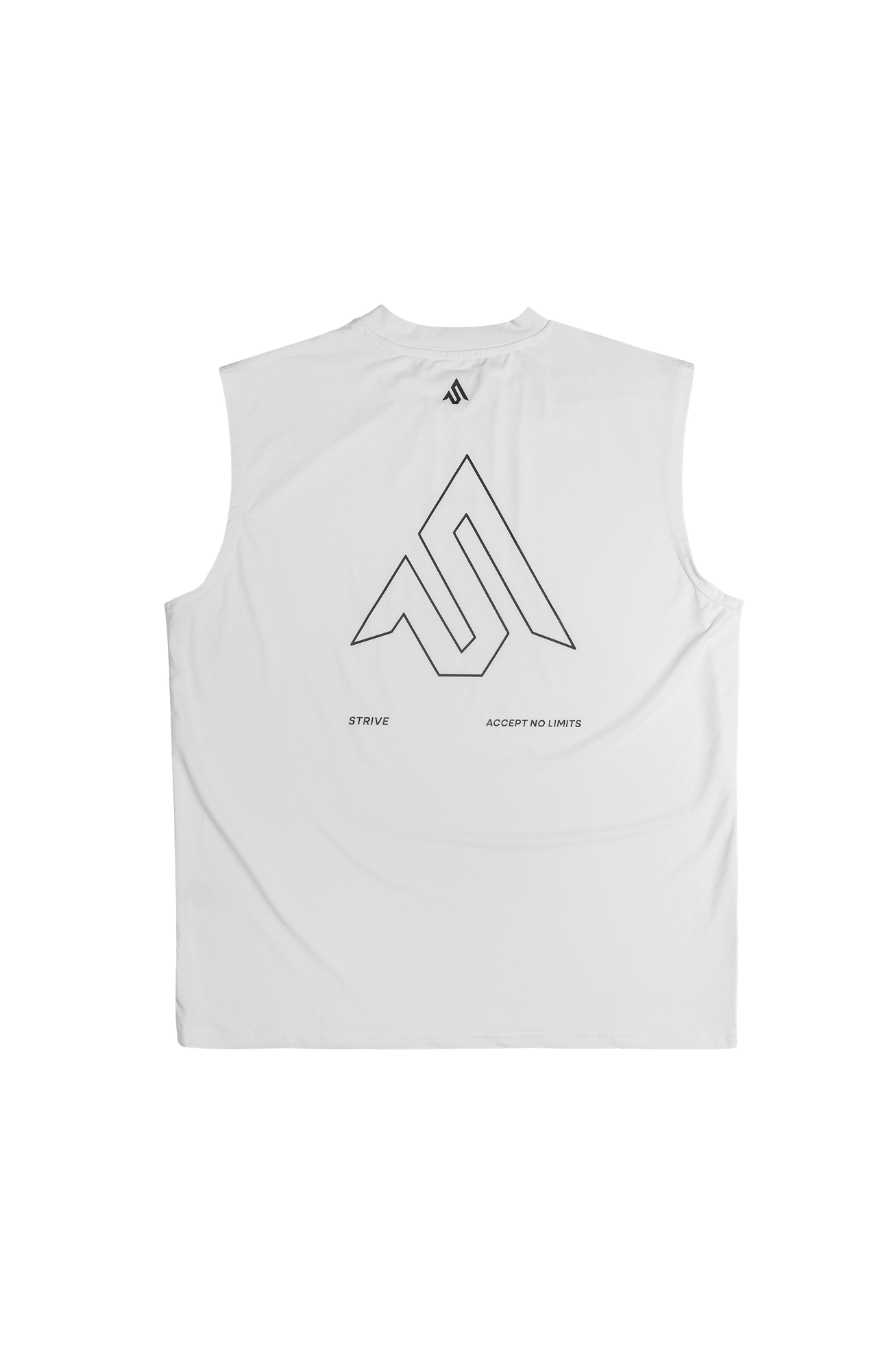 Outline S Logo Cut Off - White