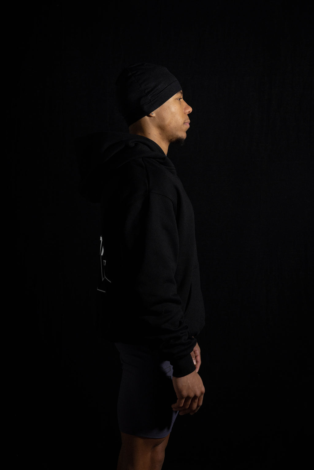 The Warm Up Hoodie - Black Reflective