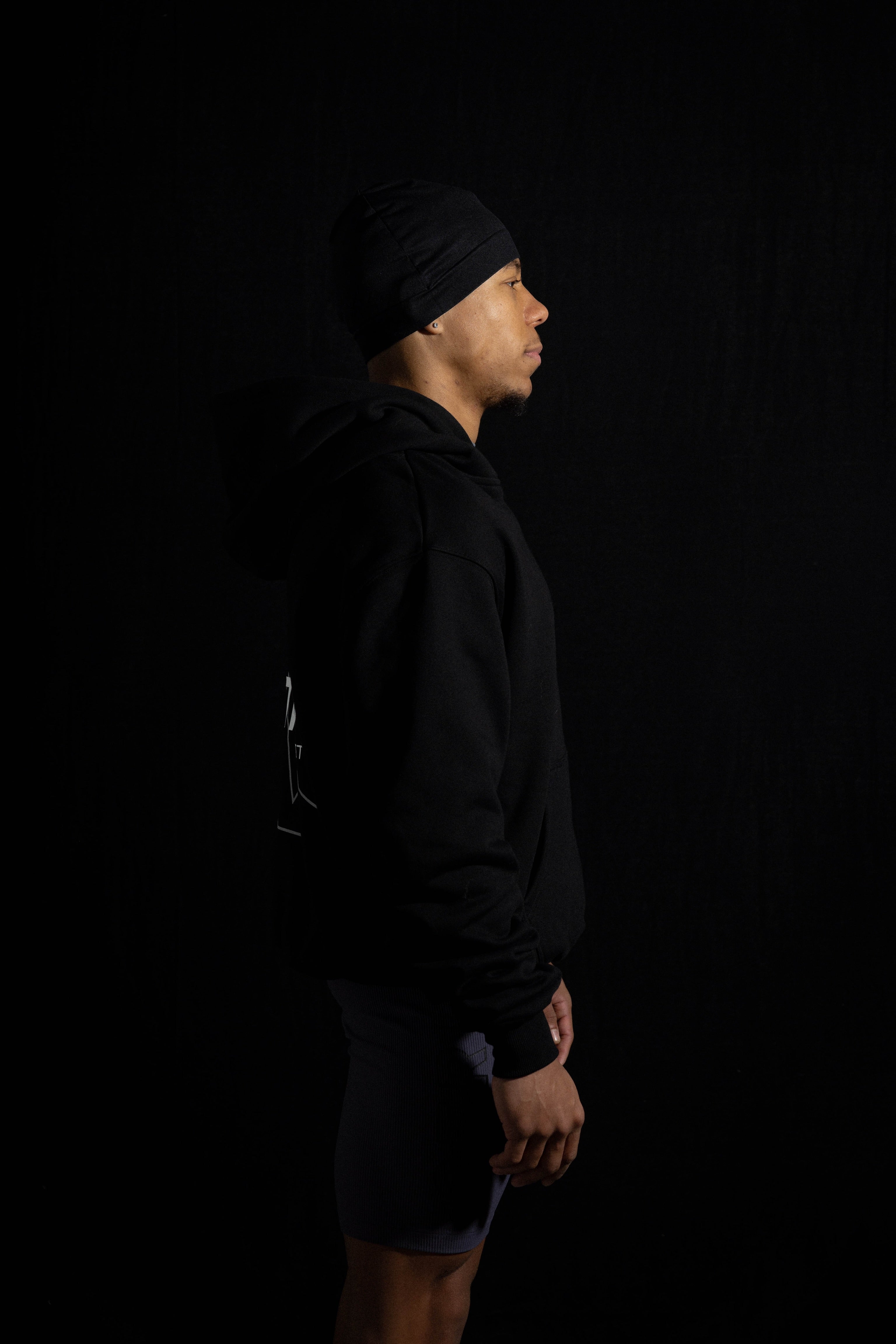 The Warm Up Hoodie - Black Reflective