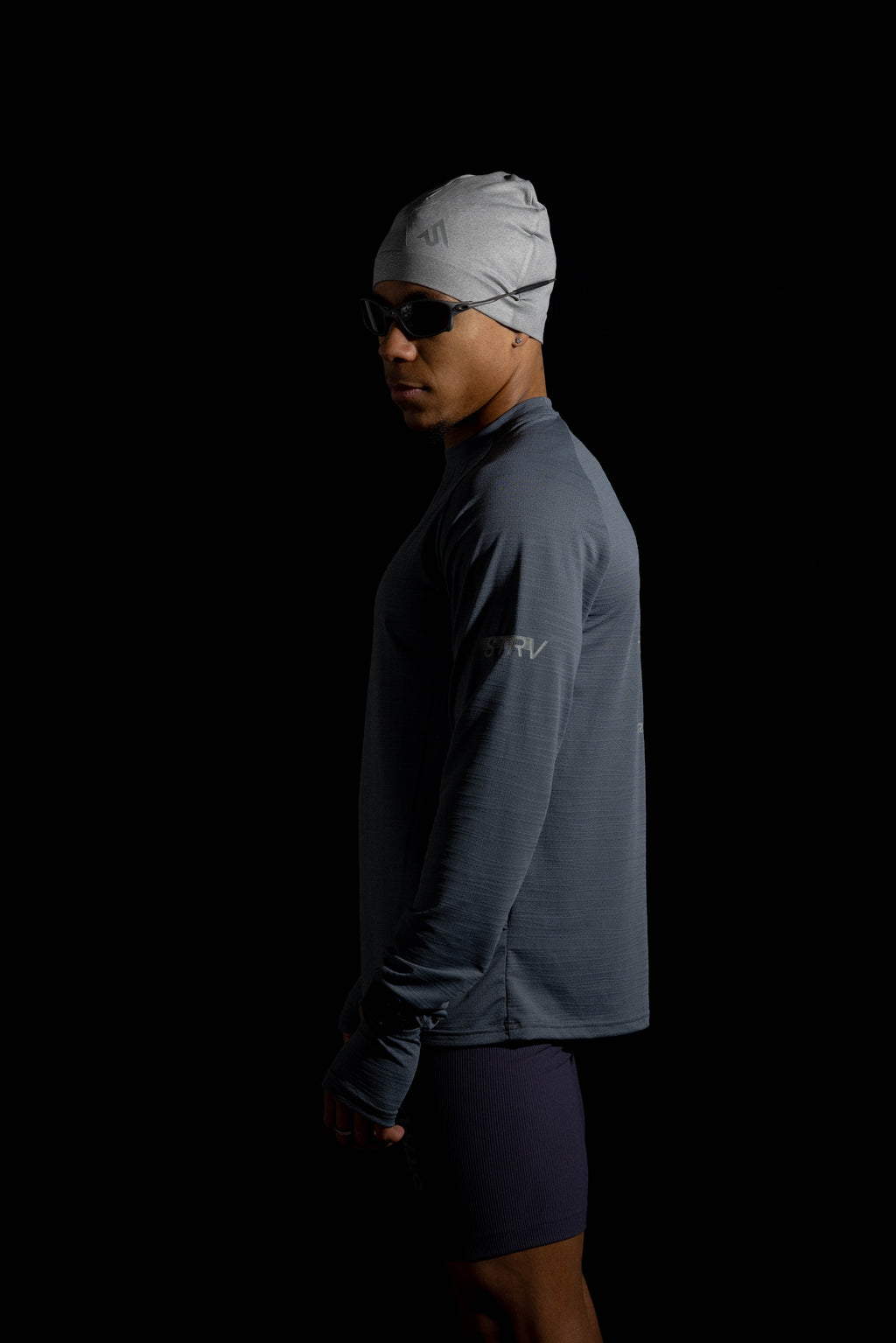 Motion L/S Performance Tee - Stealth Grey