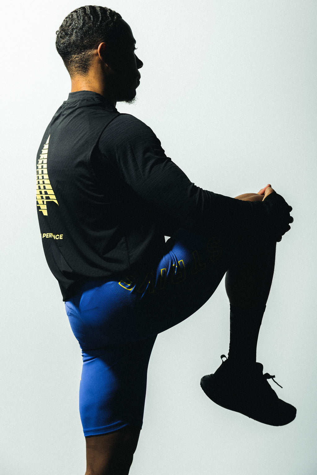 Motion STRIVE-X Half Tights - Blue/Yellow