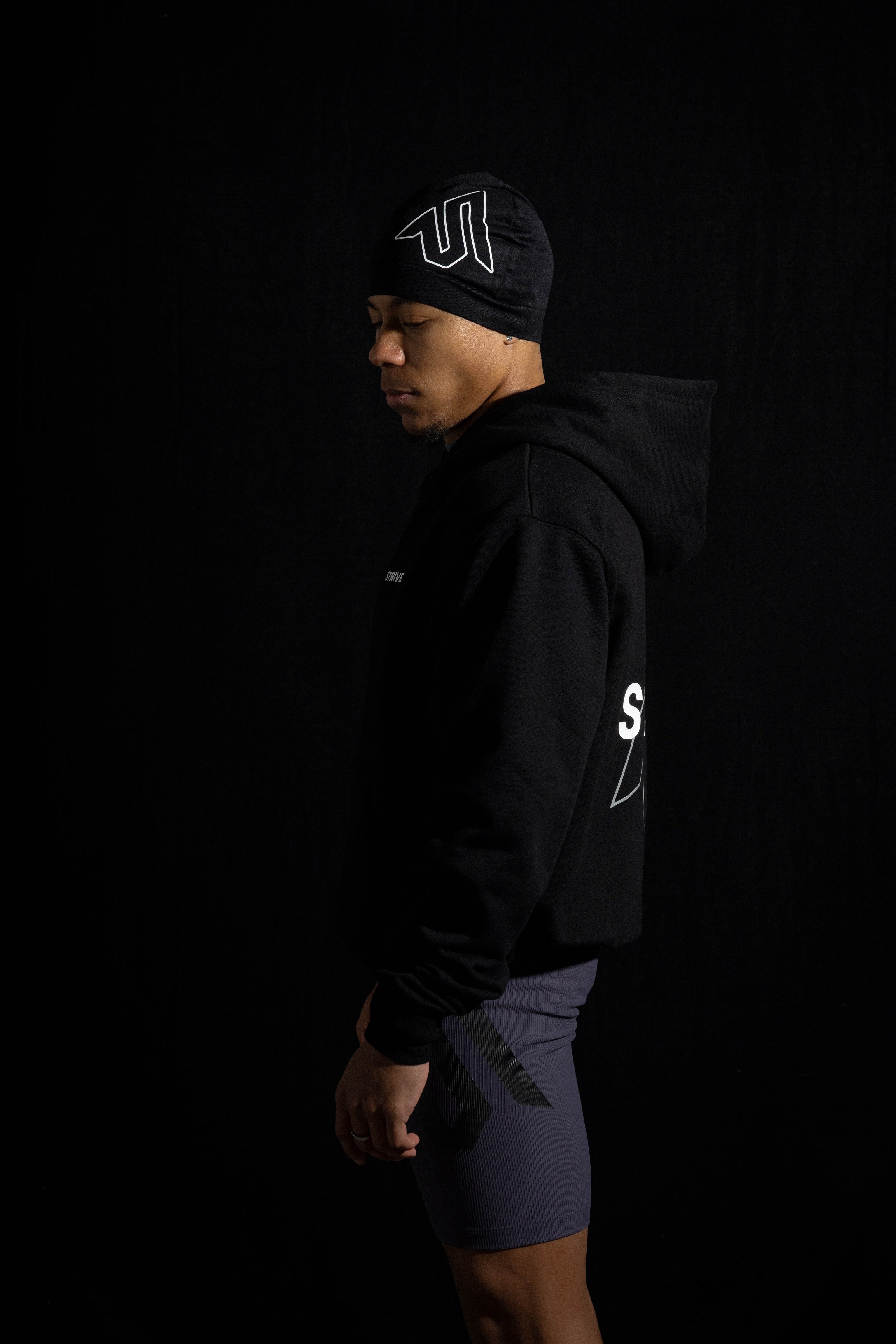 The Warm Up Hoodie - Black Reflective