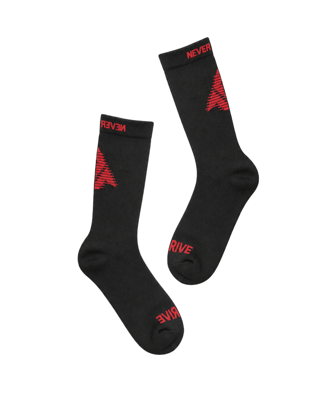 Performance Socks - Black & Crimson